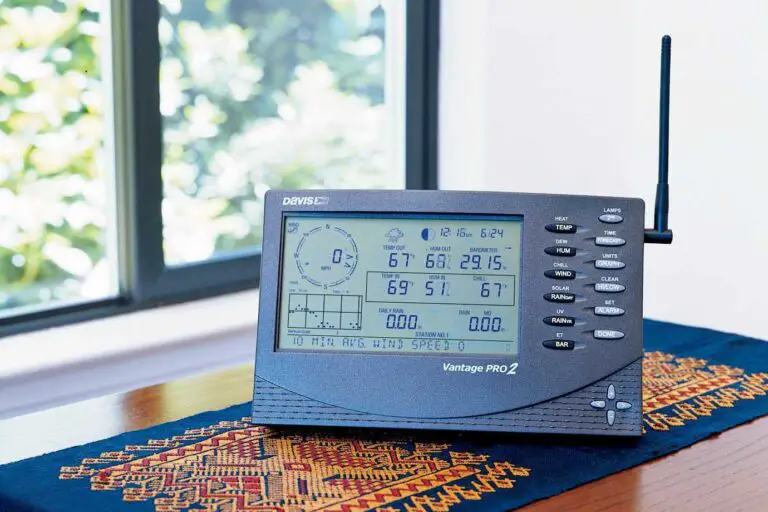 Vantage Pro2 console on desk - weather station deals