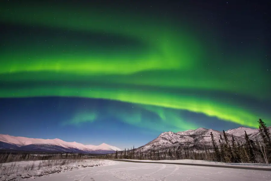 alaska aurores boréales villes américaines les plus froides