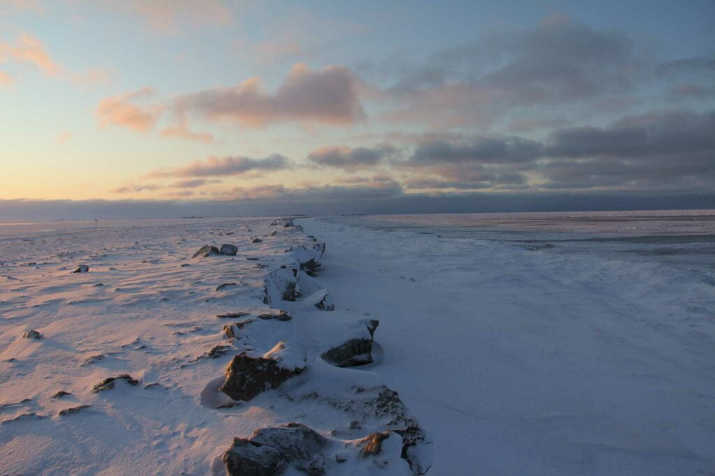 Mare di Chukchi a Barrow, Alaska