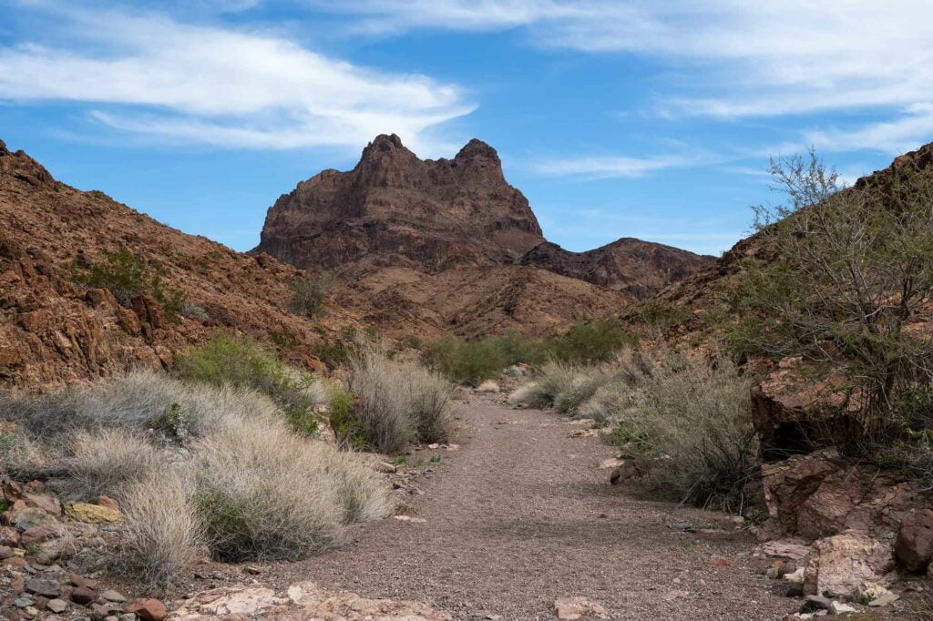 Muggins Mountain außerhalb von Yuma, AZ