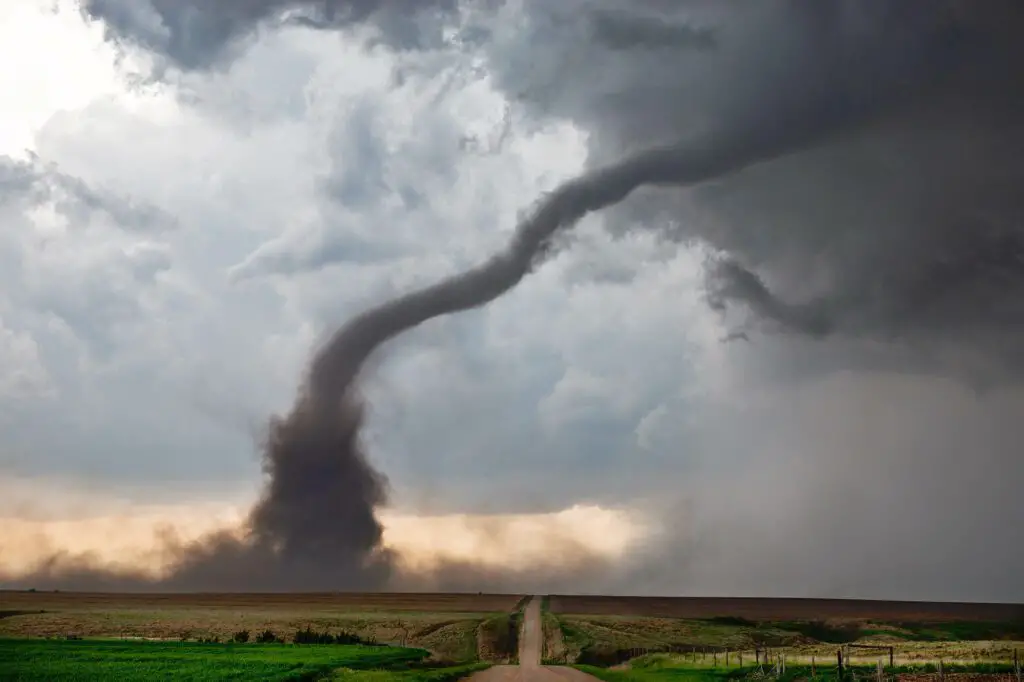 rope tornado in field