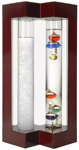 Lily's Home Desktop Weather Station with Galileo Thermometer and Fitzroy Storm Glass