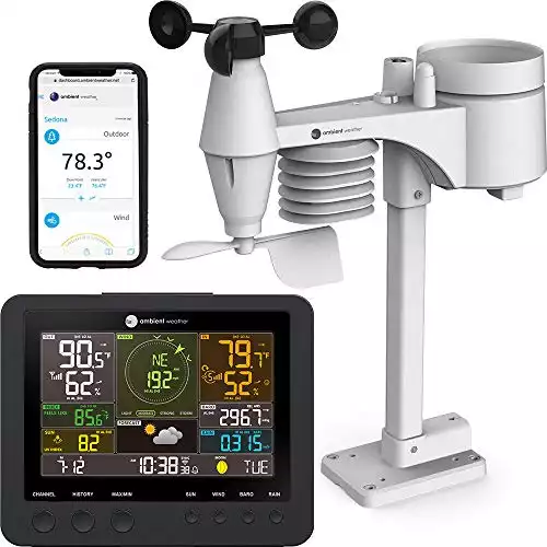 Ambient Weather WS-7078 Smart Weather Staton w/ WiFi Remote Monitoring and Alerts