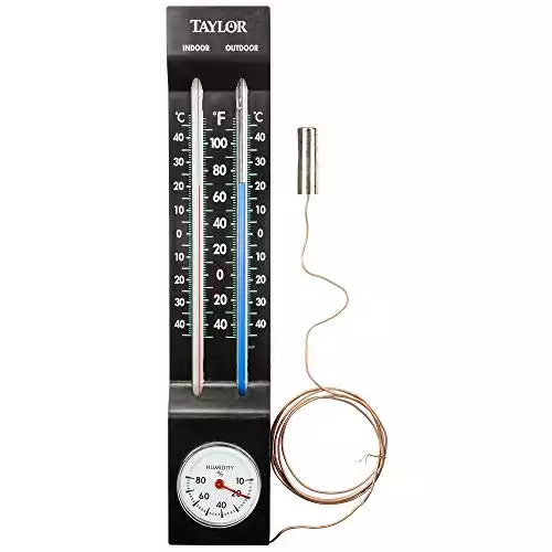 Taylor Precision Thermomètre d'intérieur et d'extérieur avec hygromètre