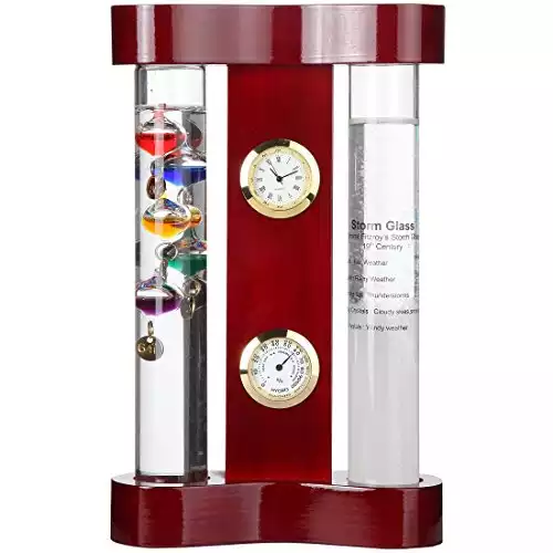 Lily's Home Analog Weather Station with Galileo Thermometer