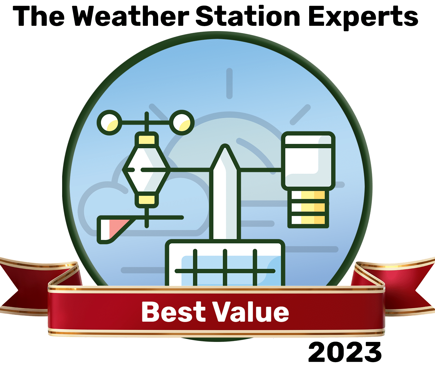 Logo of The Weather Station Experts, award for best value