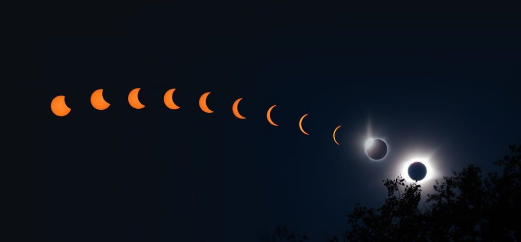 Eclipse solar de 2017 desde Smoky Mountains, TN