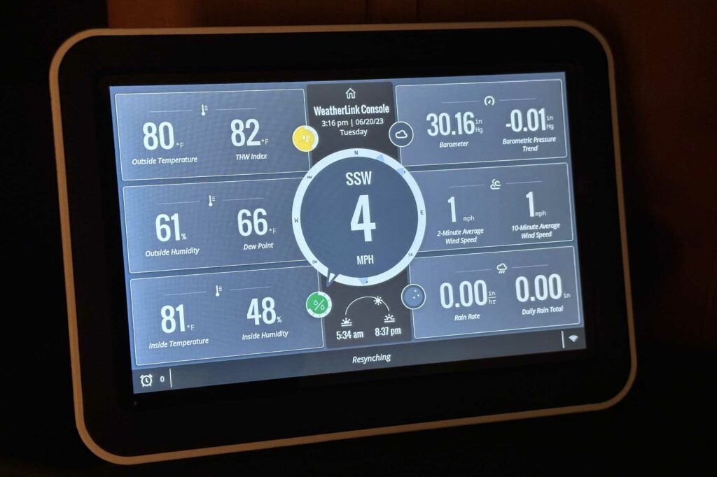 weatherlink console