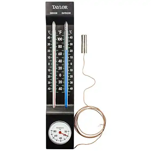 Taylor Precisiethermometer voor binnen en buiten met hygrometer