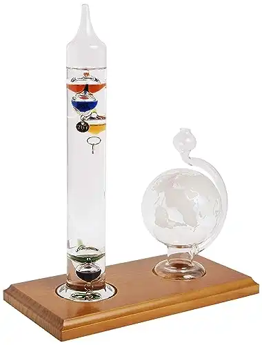 AcuRite Termometro Galileo con barometro a globo in vetro