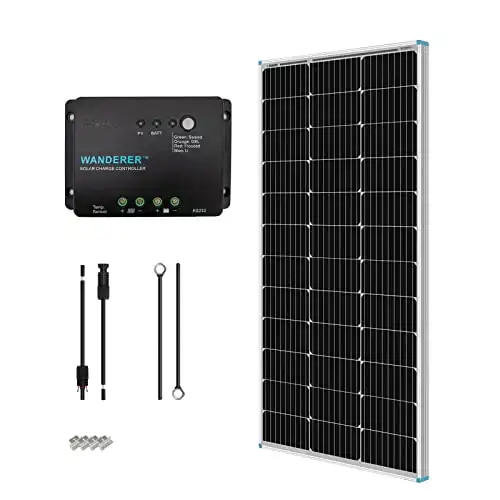 Starter kit di pannelli solari Renogy da 100 Watt 12 Volt
