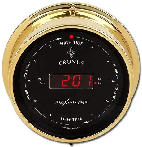 Reloj digital máximo de tiempo y mareas de Cronus