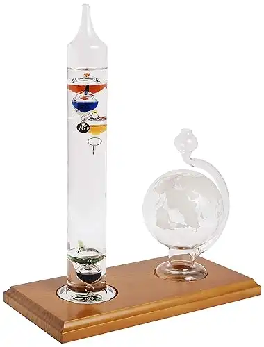 AcuRite Galileo thermometer met glazen bol barometer