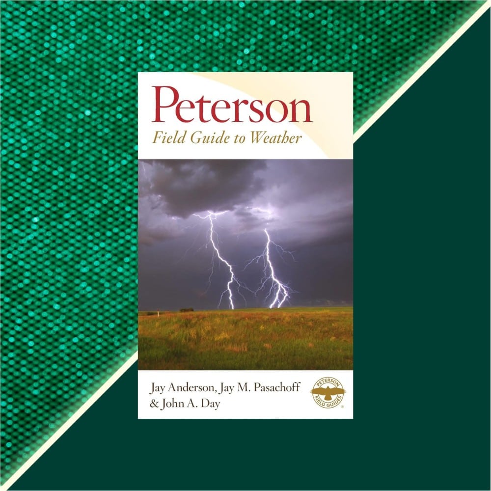 Peterson Weather Field Guide with lightning image on cover.