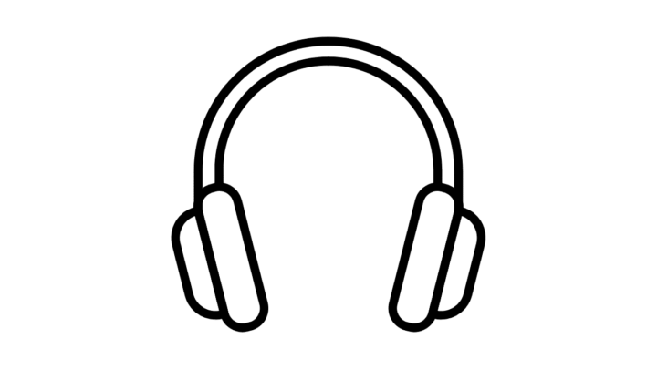 Icône de dessin au trait simple d'un casque